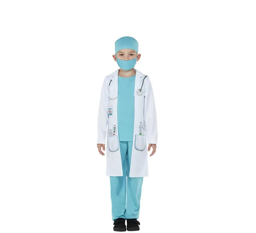 costume blu medica per i ragazzi