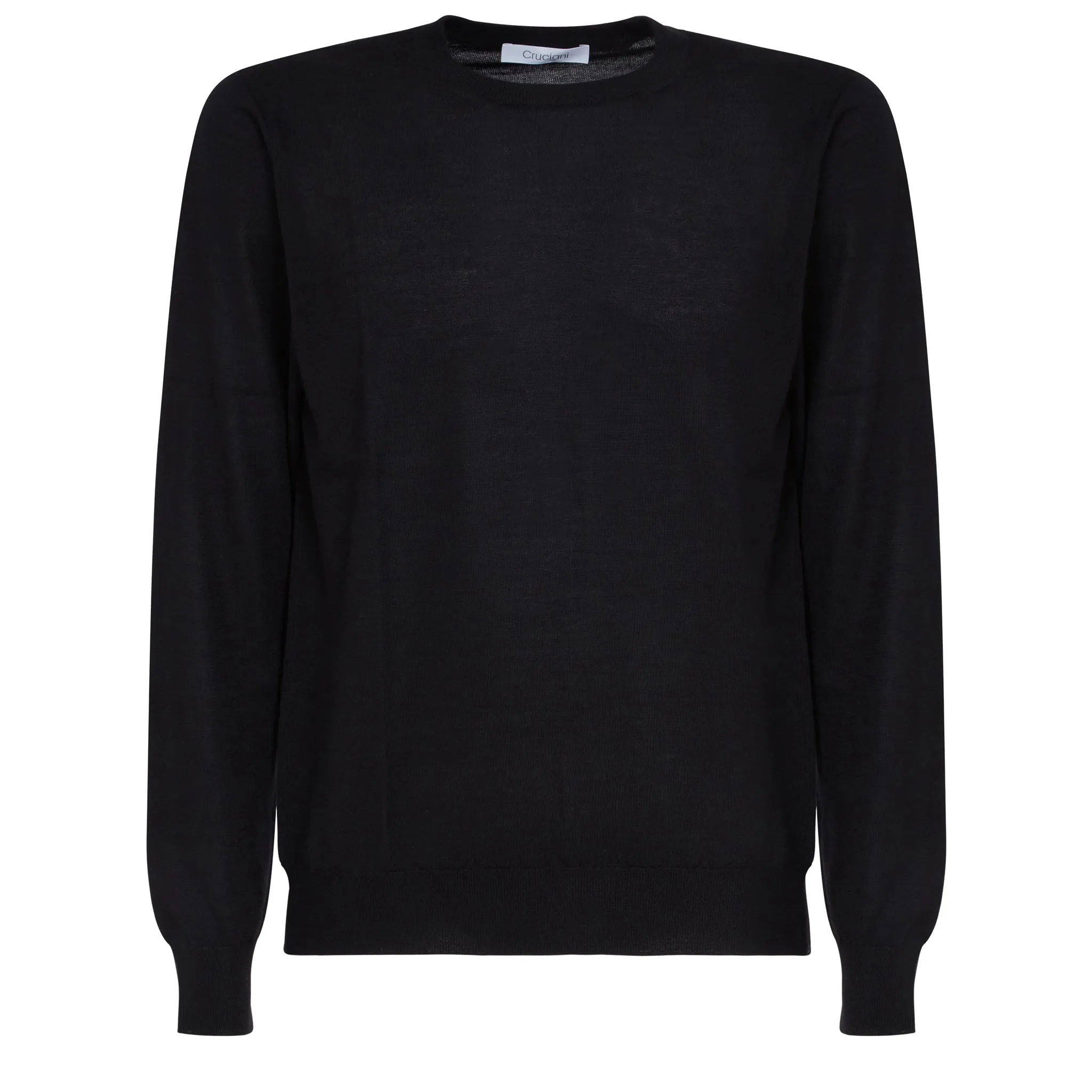 CRUCIANI  Maglia in cotone nera