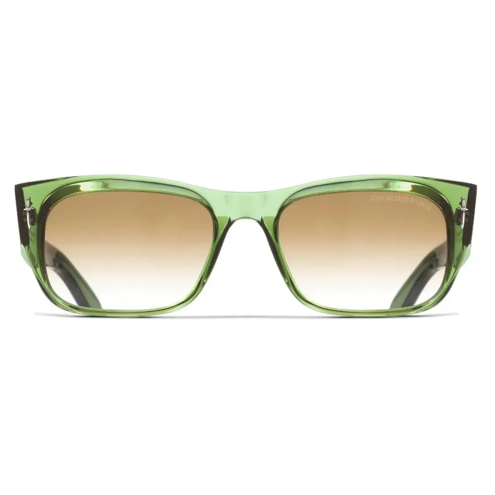 Cutler & Gross - The Great Frog Dagger Square Sunglasses - Leaf Green - Luxury - Cutler & Gross Eyewear