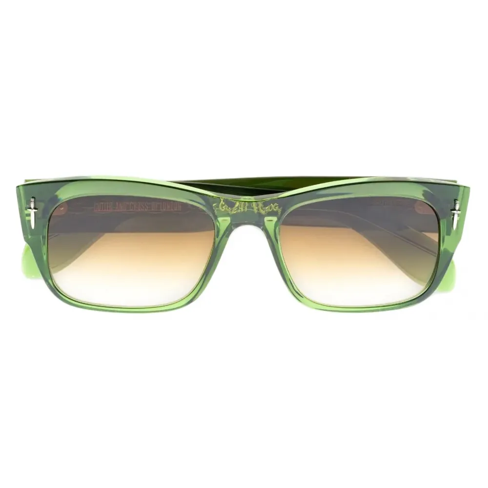Cutler & Gross - The Great Frog Dagger Square Sunglasses - Leaf Green - Luxury - Cutler & Gross Eyewear