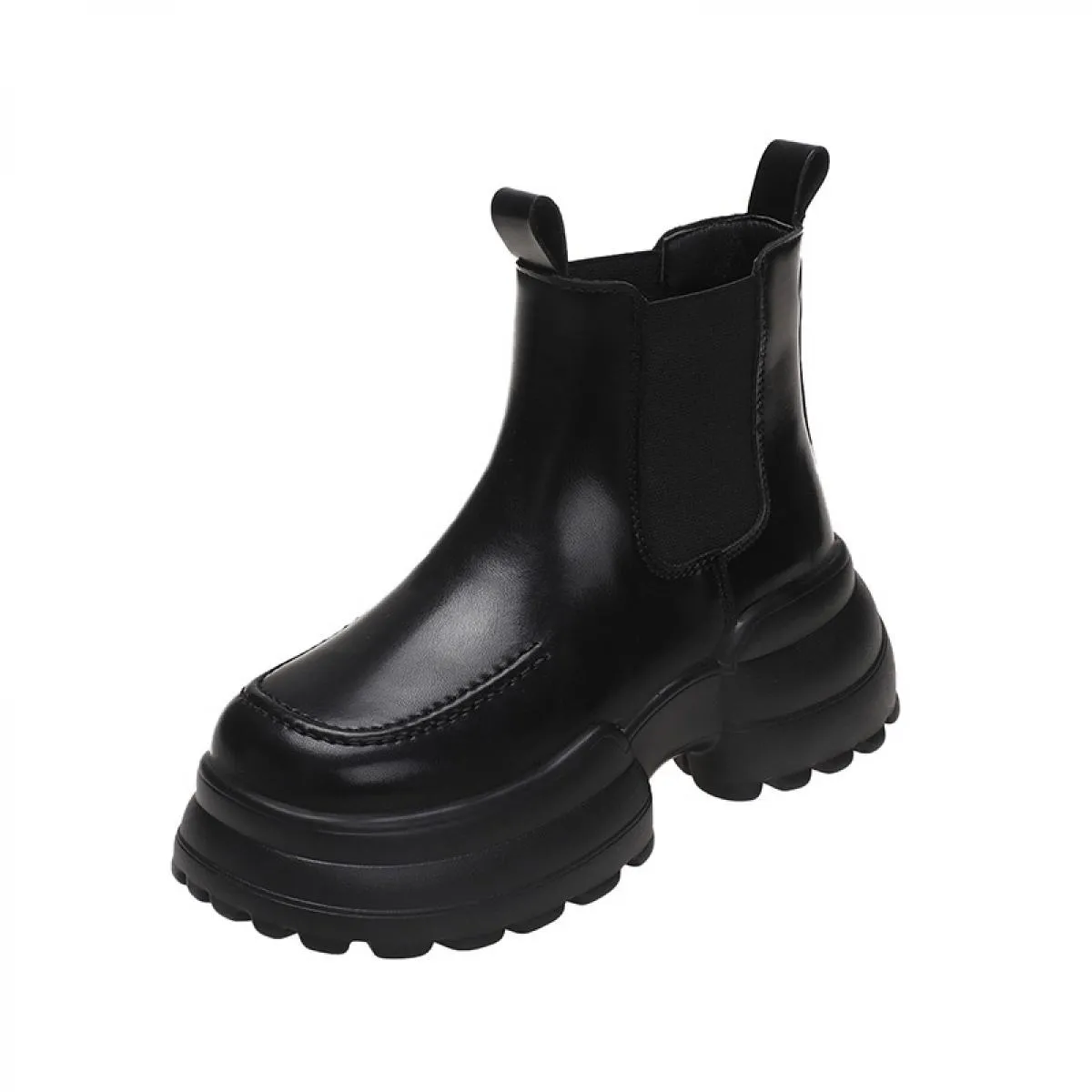 Donna caviglia inverno tacco medio stivali Chelsea piattaforma scarpe moda Goth stivali da moto nuova tendenza 2023 Casual Mujer