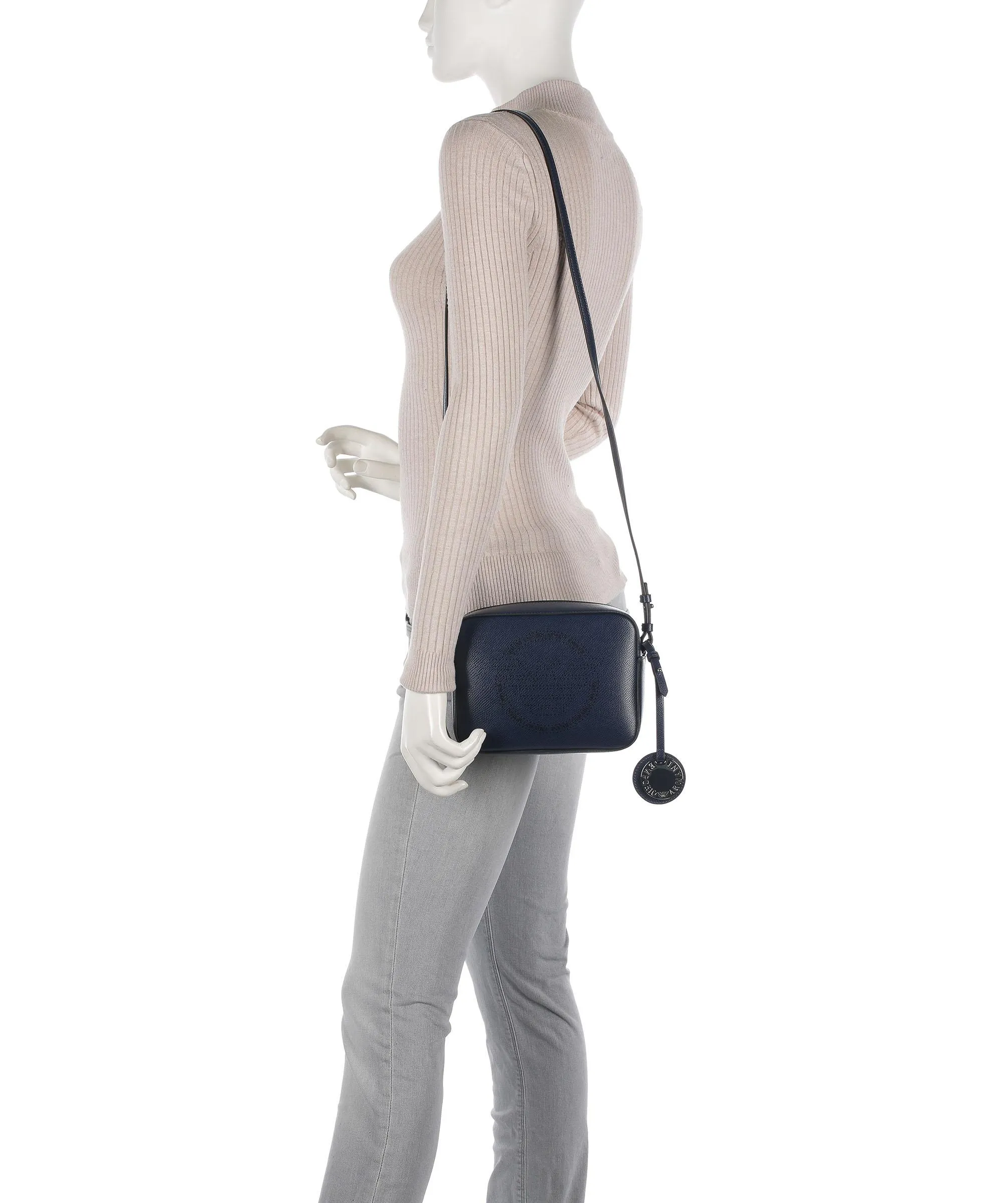  Emporio Armani Frida Borsa a tracolla pelle sintetica navy  