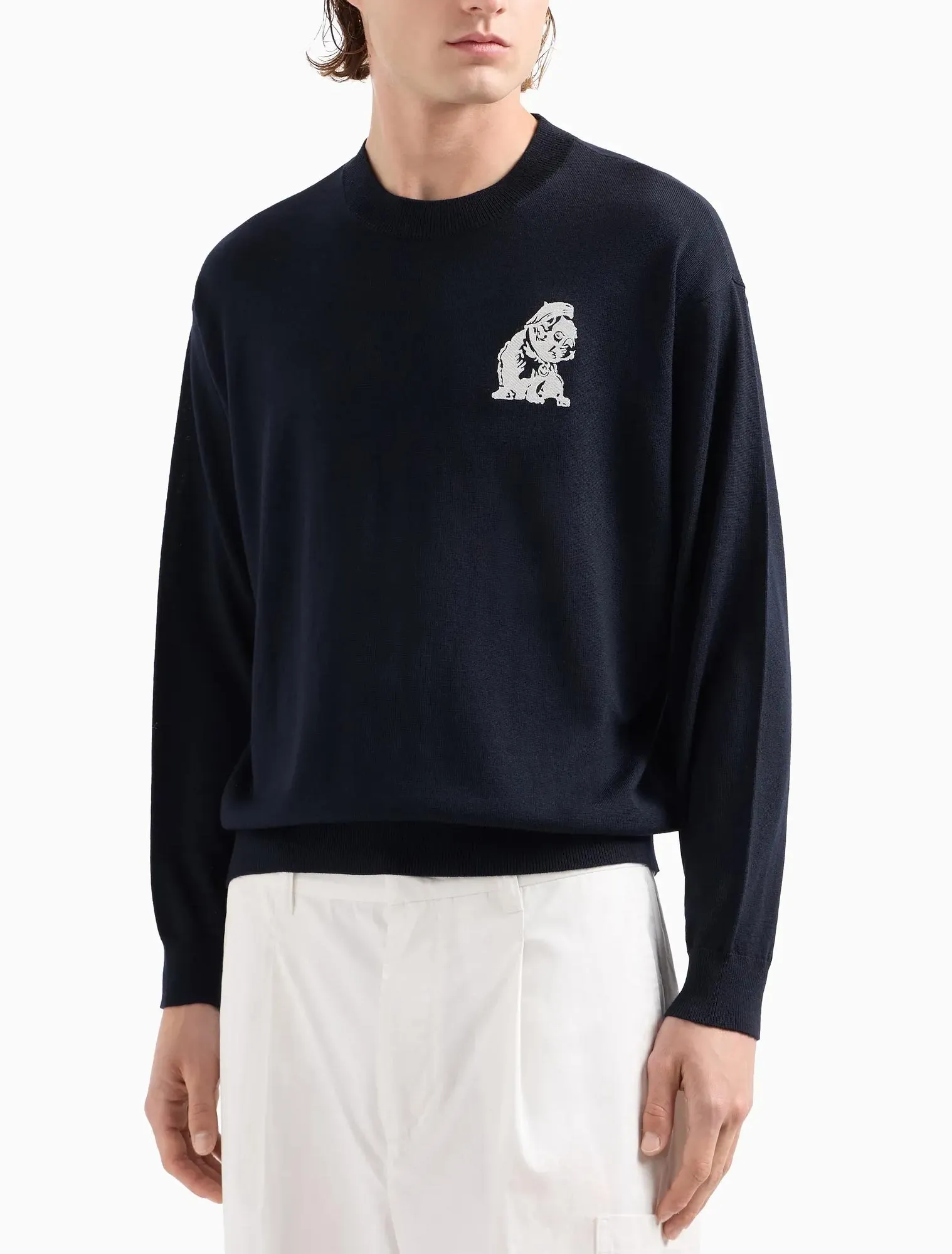 Emporio Armani  Maglione con ricamo