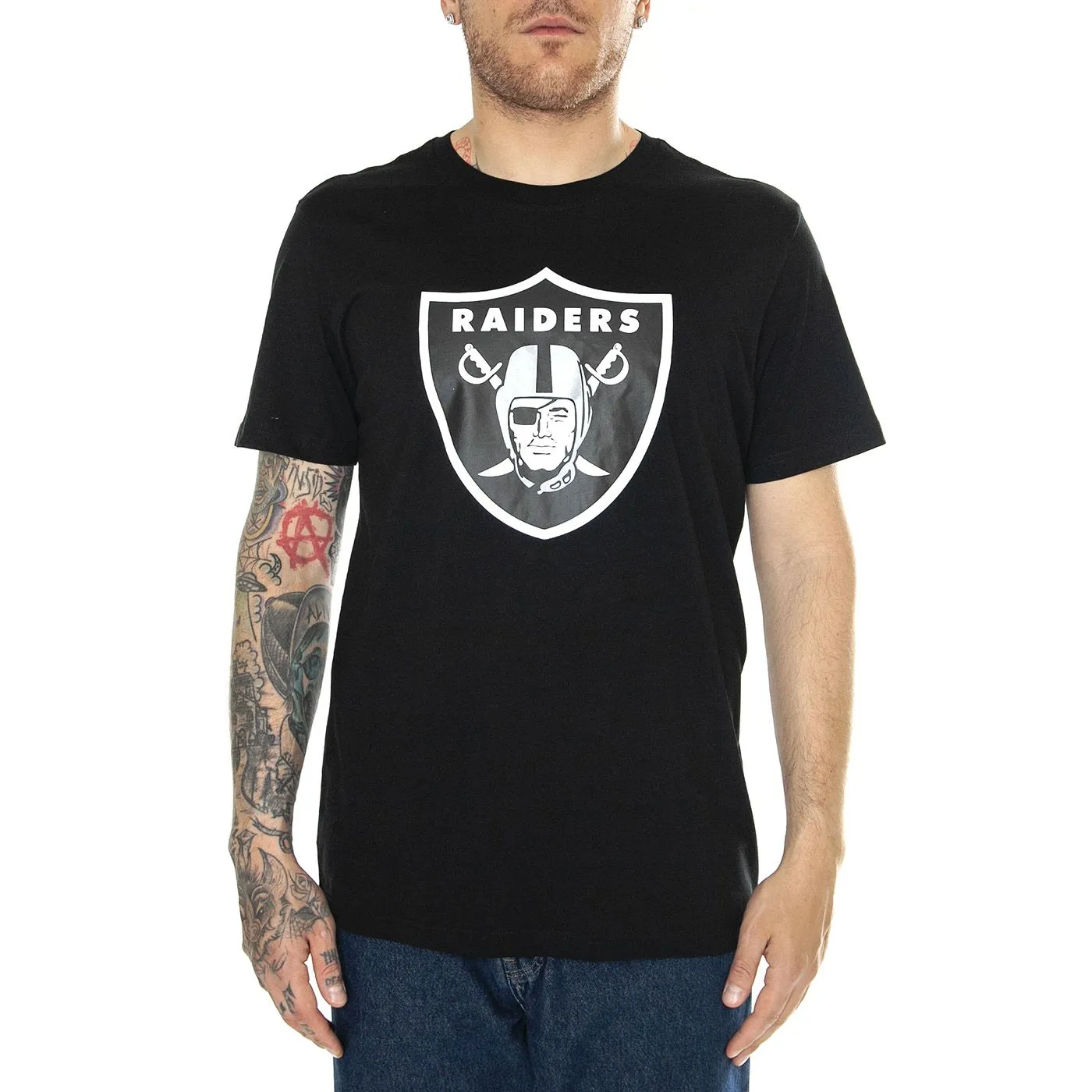 FANATICS Las Vegas Raiders Primary Logo Graphic T-Shirt black - Maglietta Girocollo Uomo Nera    