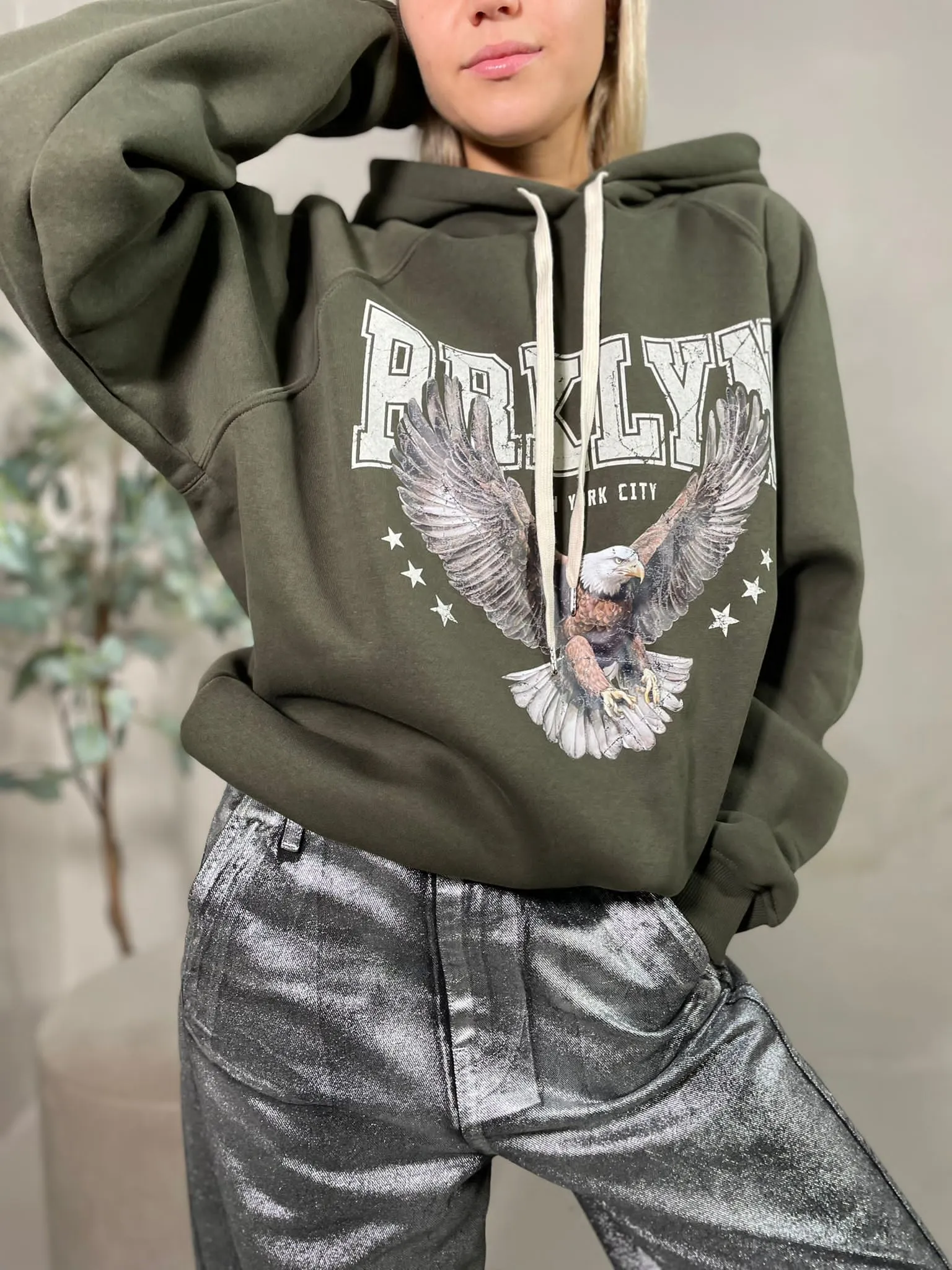 Felpa Brklyn Verde Vicolo