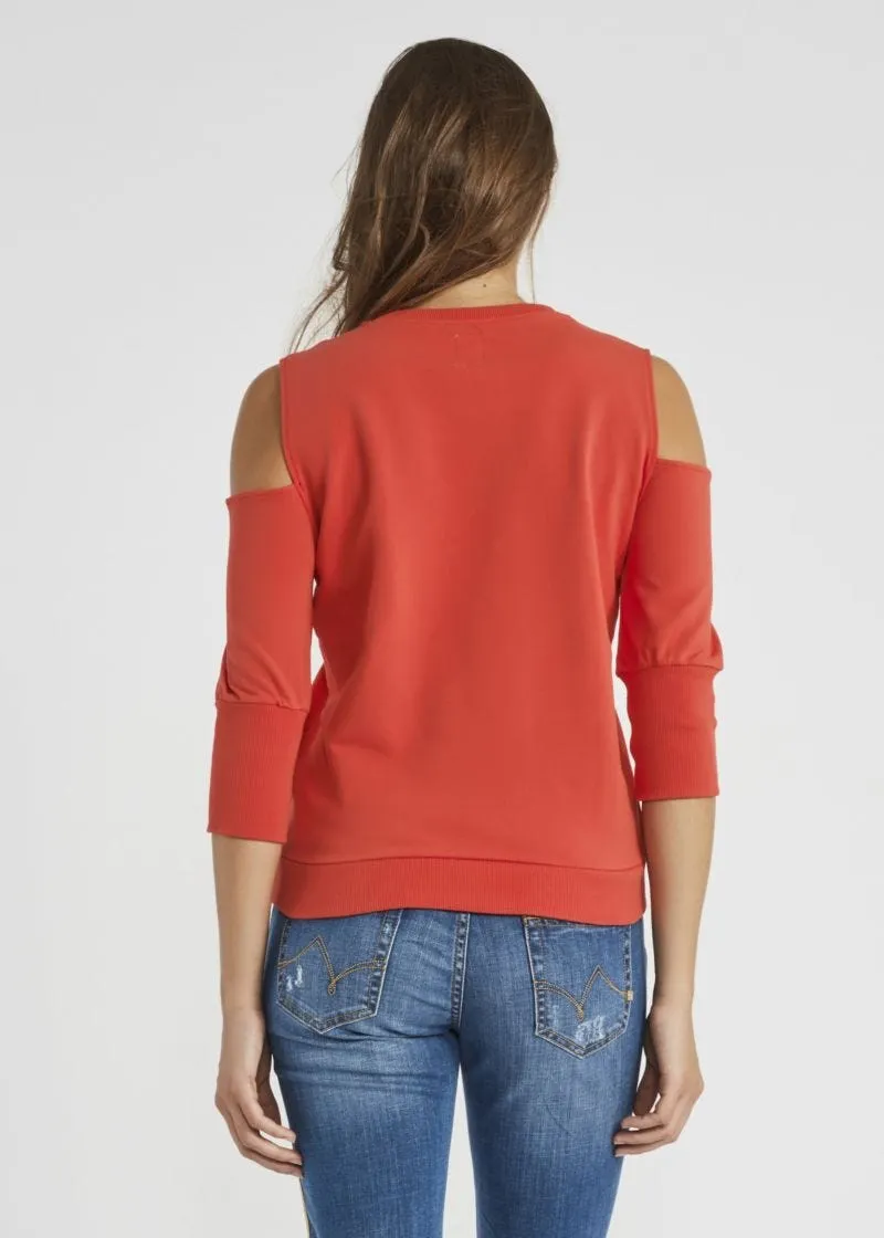 Felpa con dettagli cut out