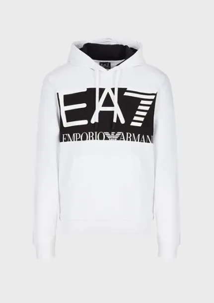 Felpa EA7 Emporio Armani 6LPM52 1100 Bianco