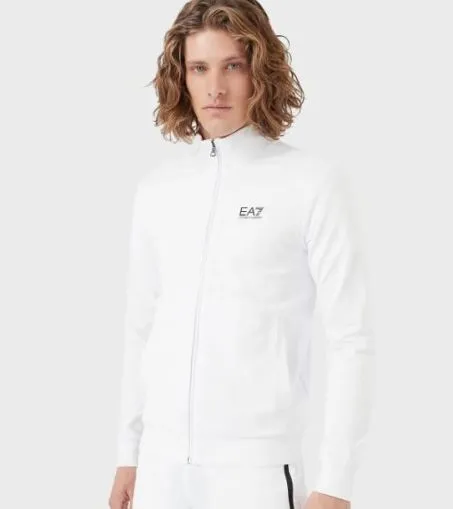Felpa EA7 Emporio Armani 8NPM01 1100 Bianco