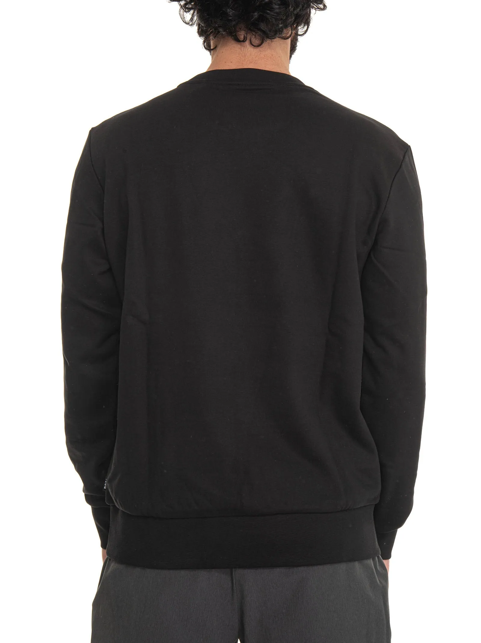 Felpa girocollo Nero BOSS Uomo