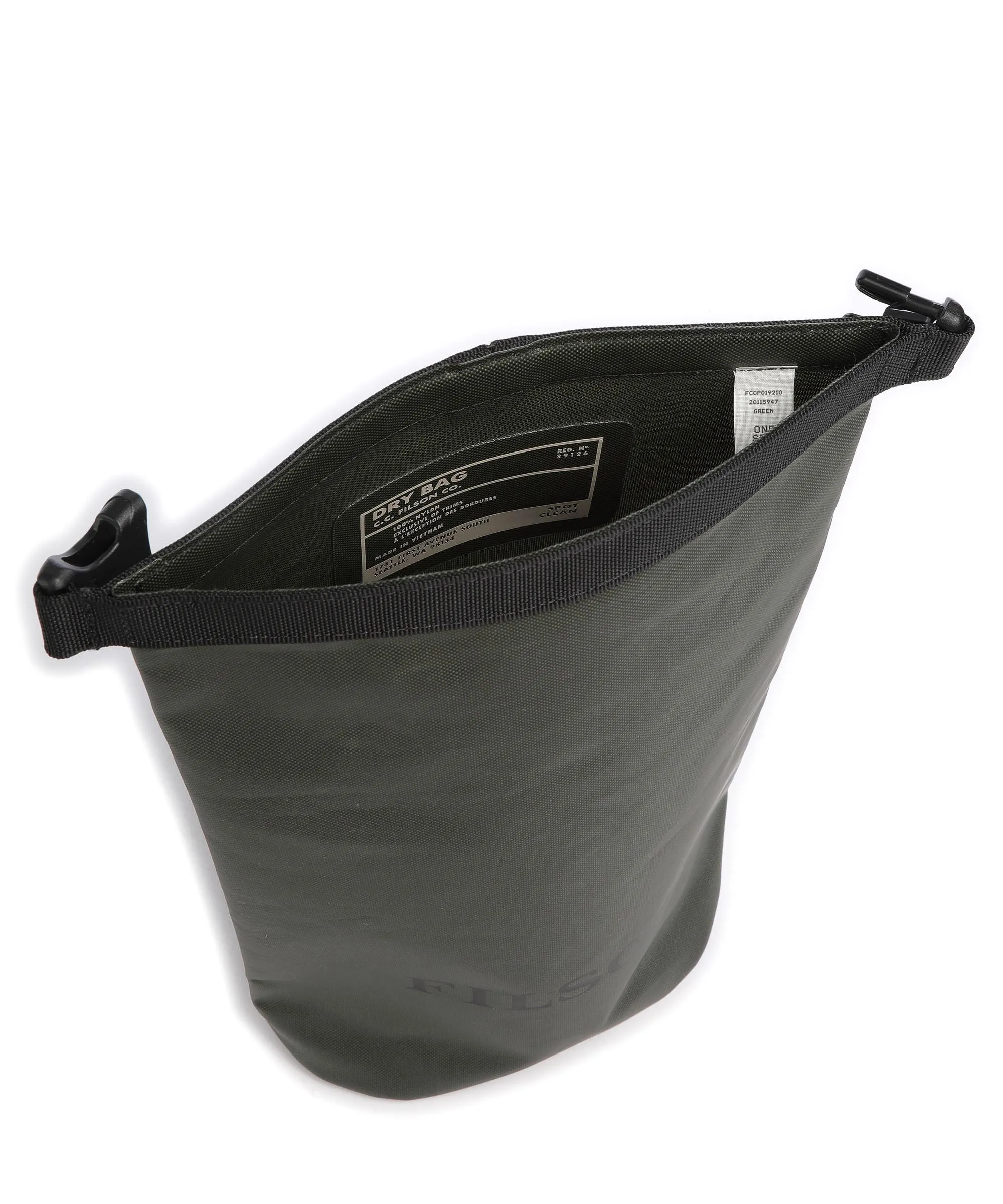  Filson Dry Small Borsa a mano nylon verde scuro  