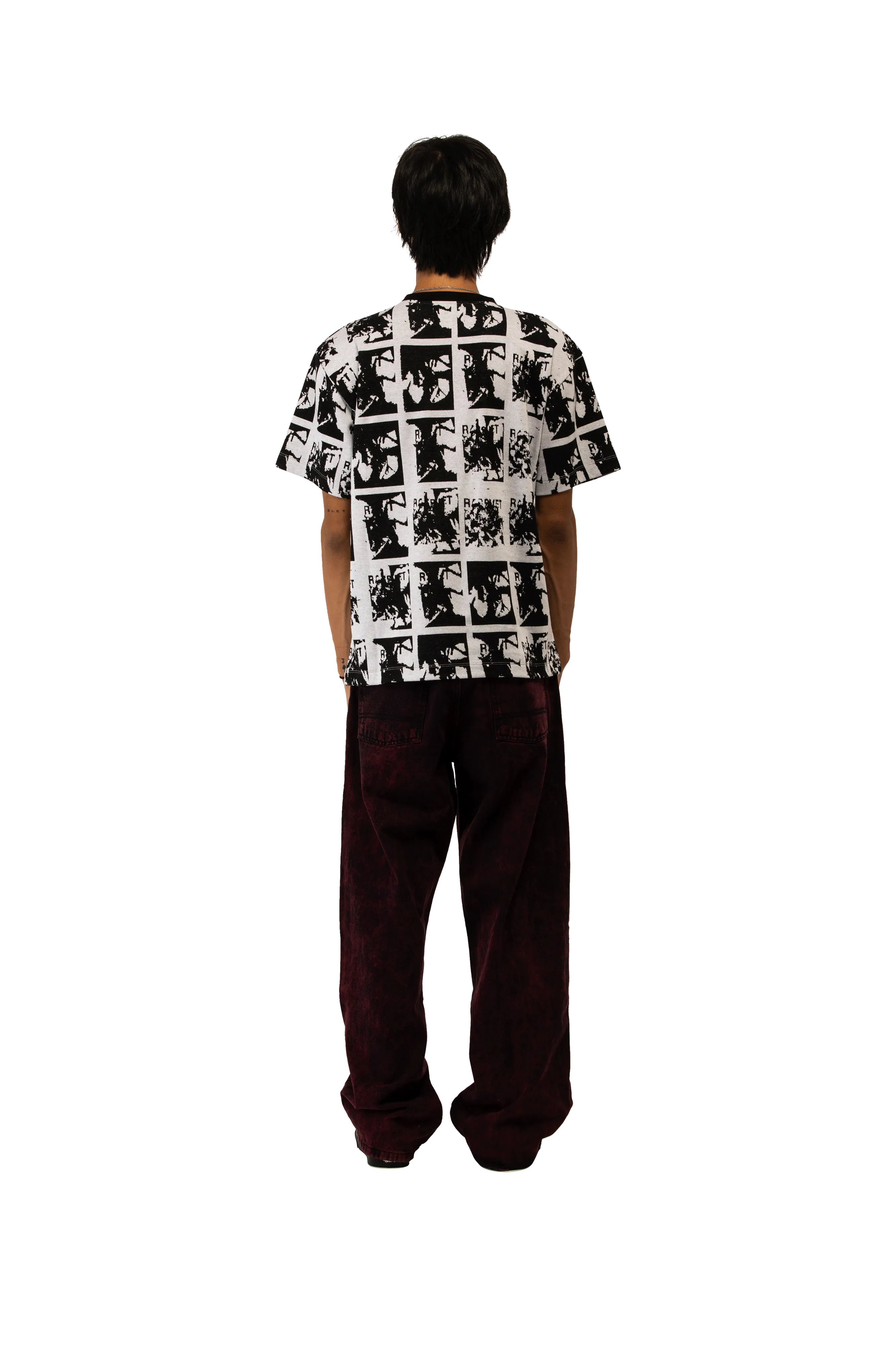 Flower Jaquard Tee Shirt Knit