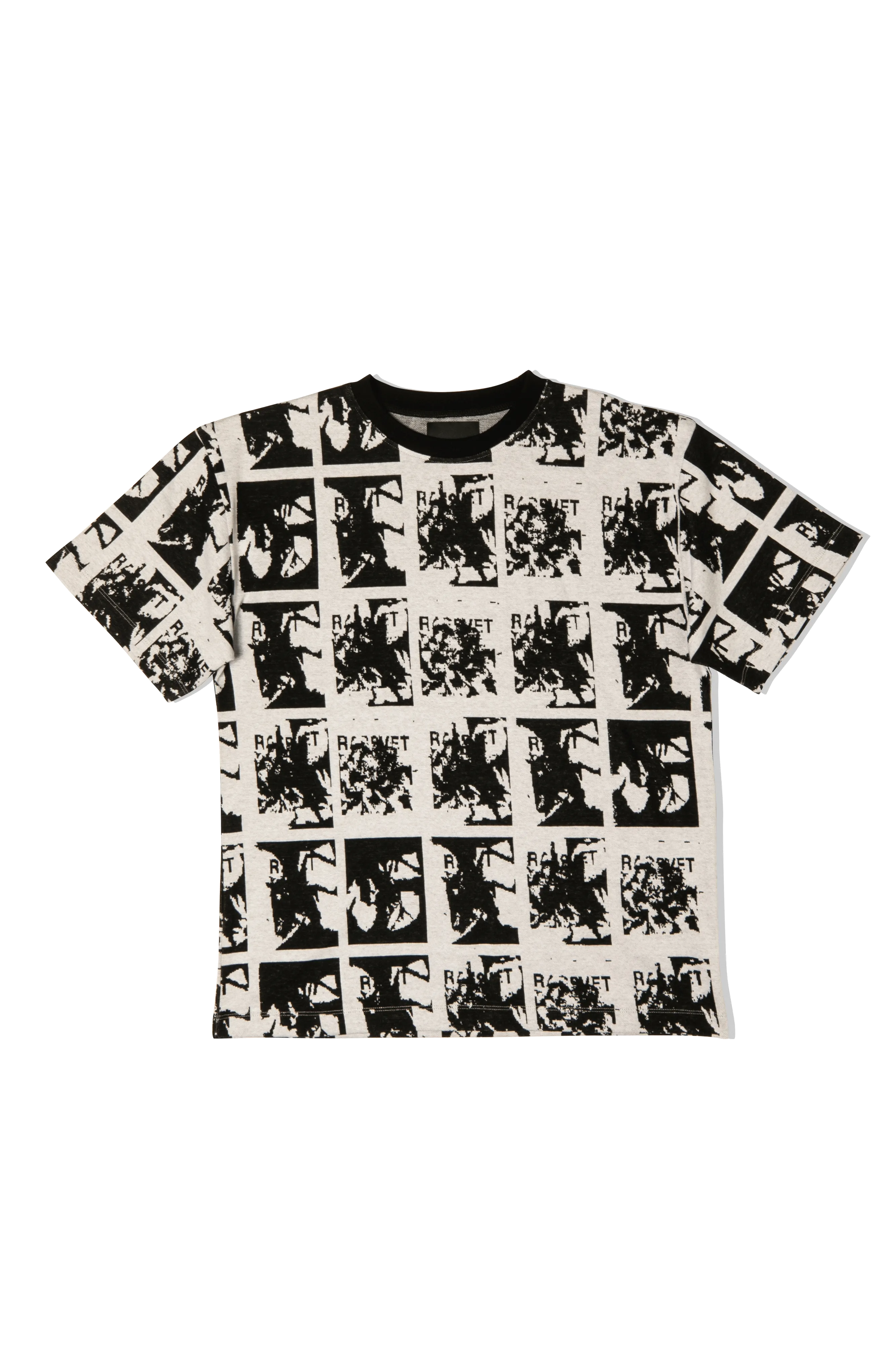 Flower Jaquard Tee Shirt Knit