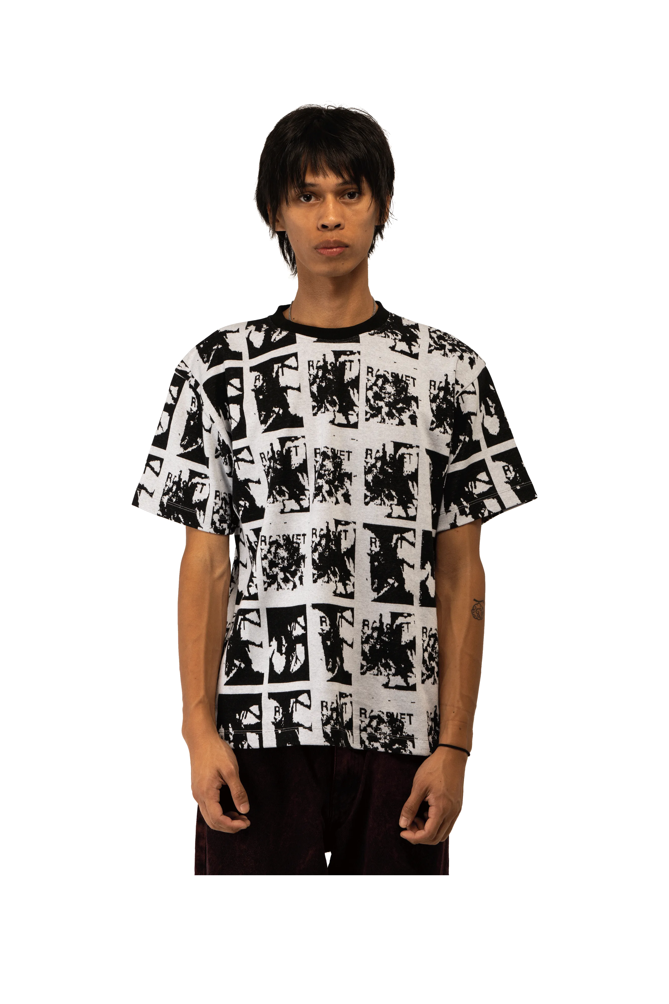 Flower Jaquard Tee Shirt Knit