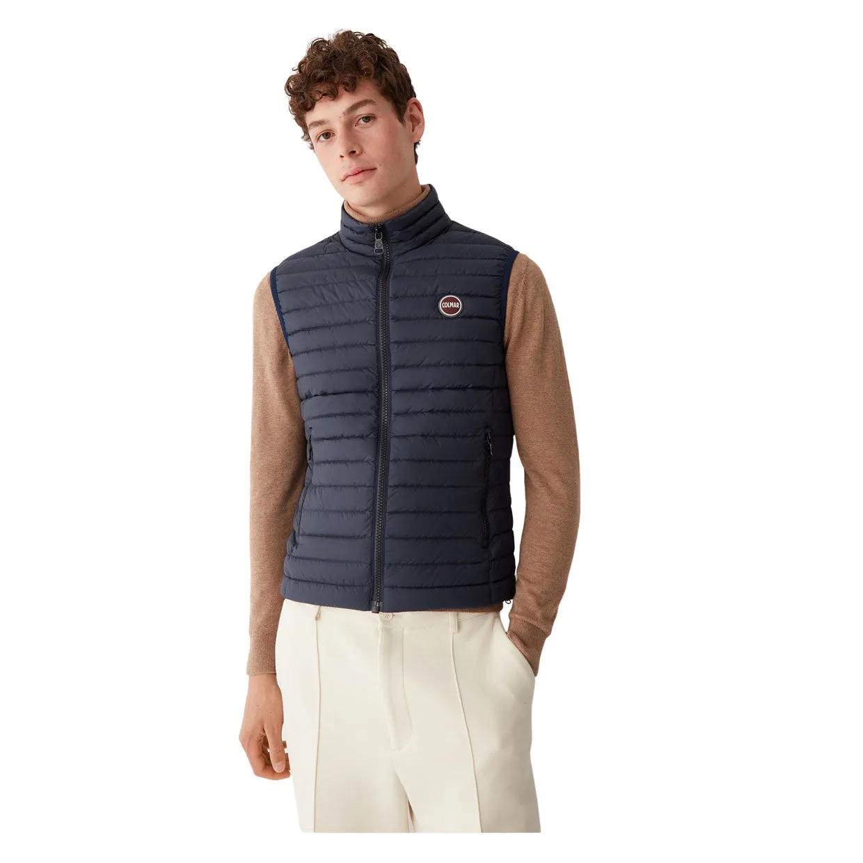 Gilet Uomo Colmar Tessuto Ecosostenibile Blu