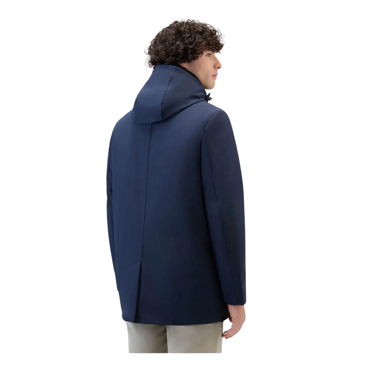 Giubbino Uomo Woolrich Barrow Mac Blu
