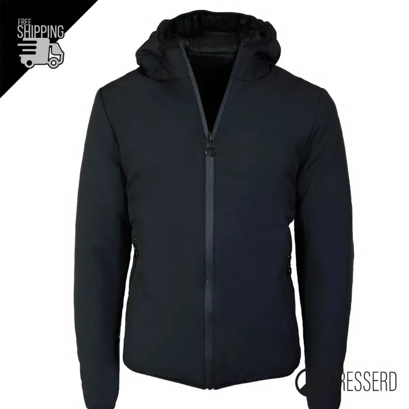 Giubbotto Uomo Double Face in tessuto tecnico e piumino Pesante, giubbino Dresserd