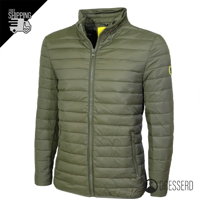 Giubbotto Uomo Piumino Cappuccio Smontabile Dresserd Slim Fit Giubbotti 100 Grammi Leggeri