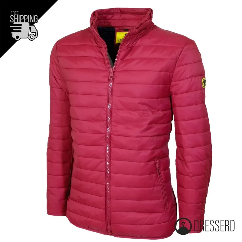 Giubbotto Uomo Piumino Cappuccio Smontabile Dresserd Slim Fit Giubbotti 100 Grammi Leggeri