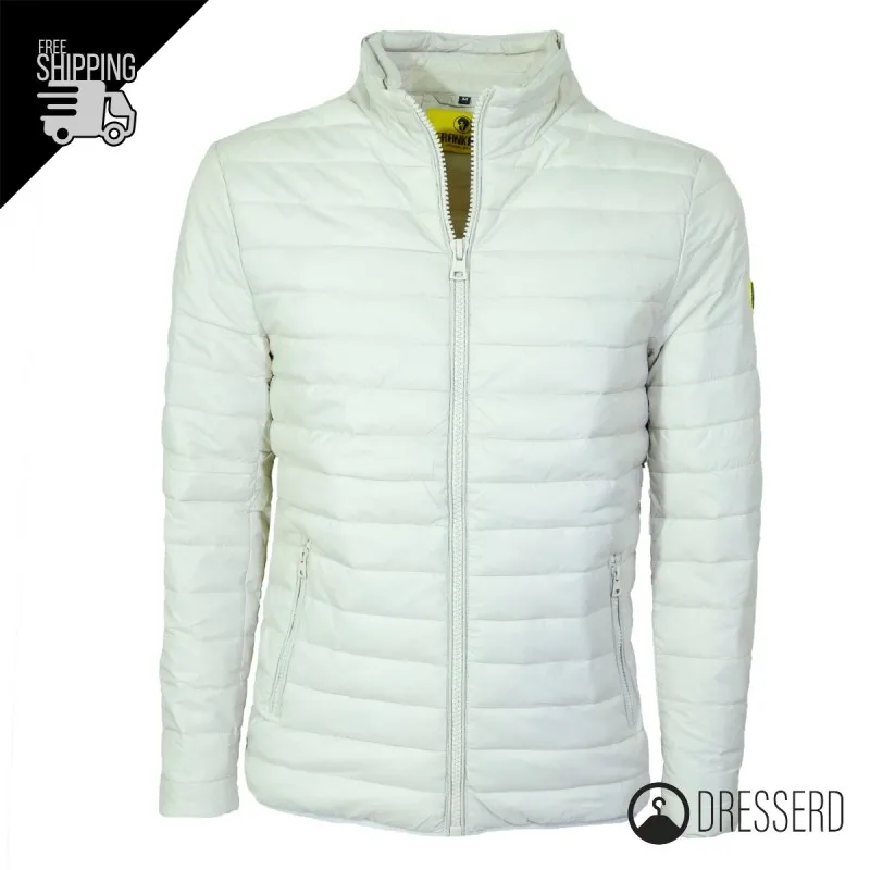 Giubbotto Uomo Piumino Cappuccio Smontabile Dresserd Slim Fit Giubbotti 100 Grammi Leggeri