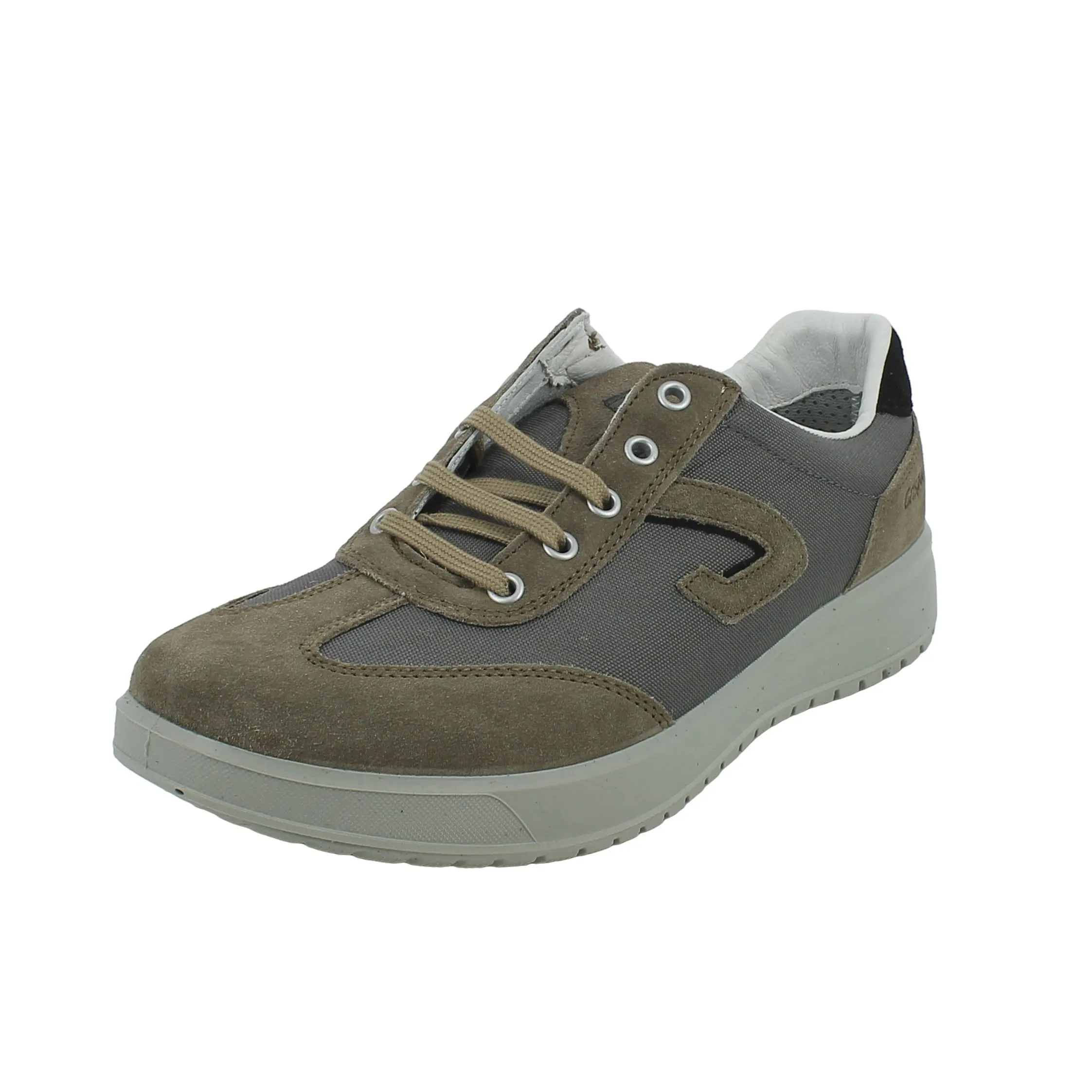 Grisport  Sneaker in camoscio e tela beige 