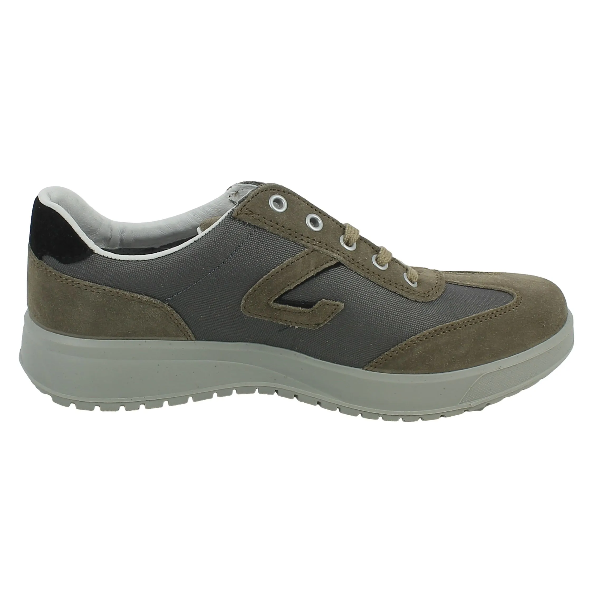 Grisport  Sneaker in camoscio e tela beige 