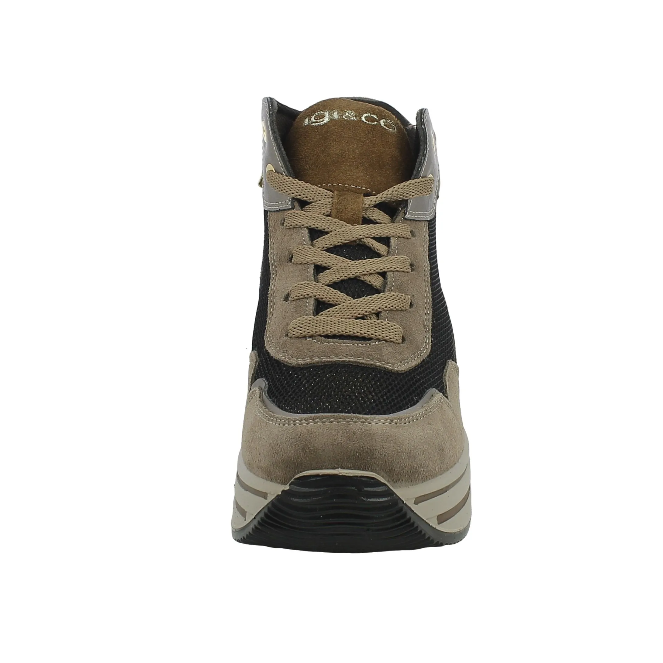 Igi&Co  Sneaker alta in camoscio con platform 
