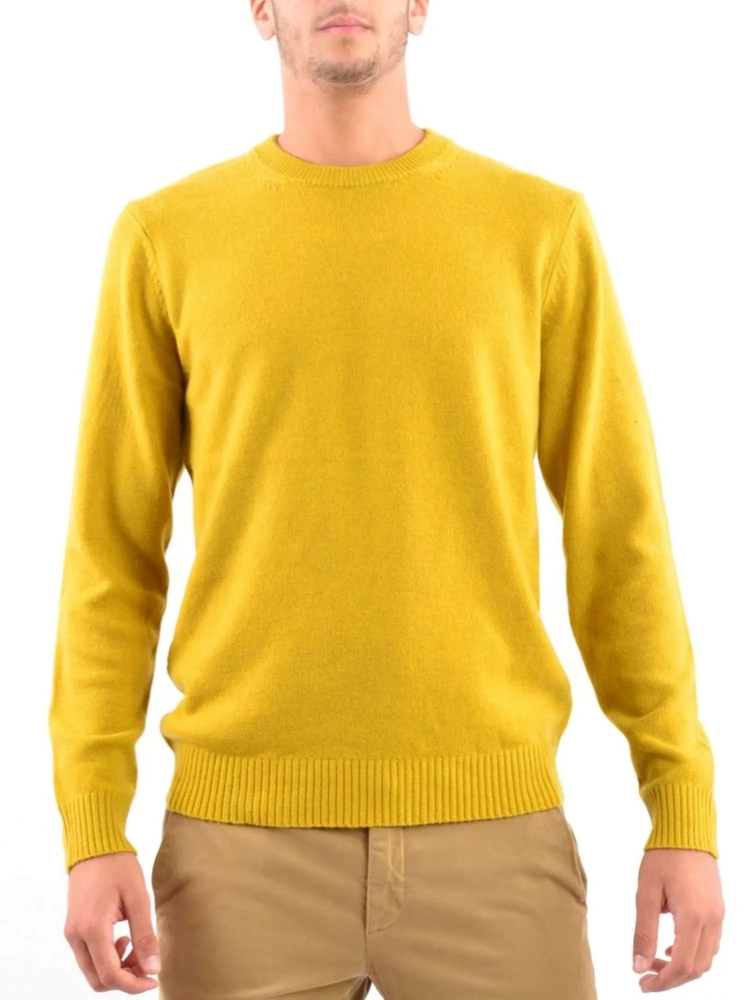 JACK&JONES Maglione girocollo in misto lana color Olio