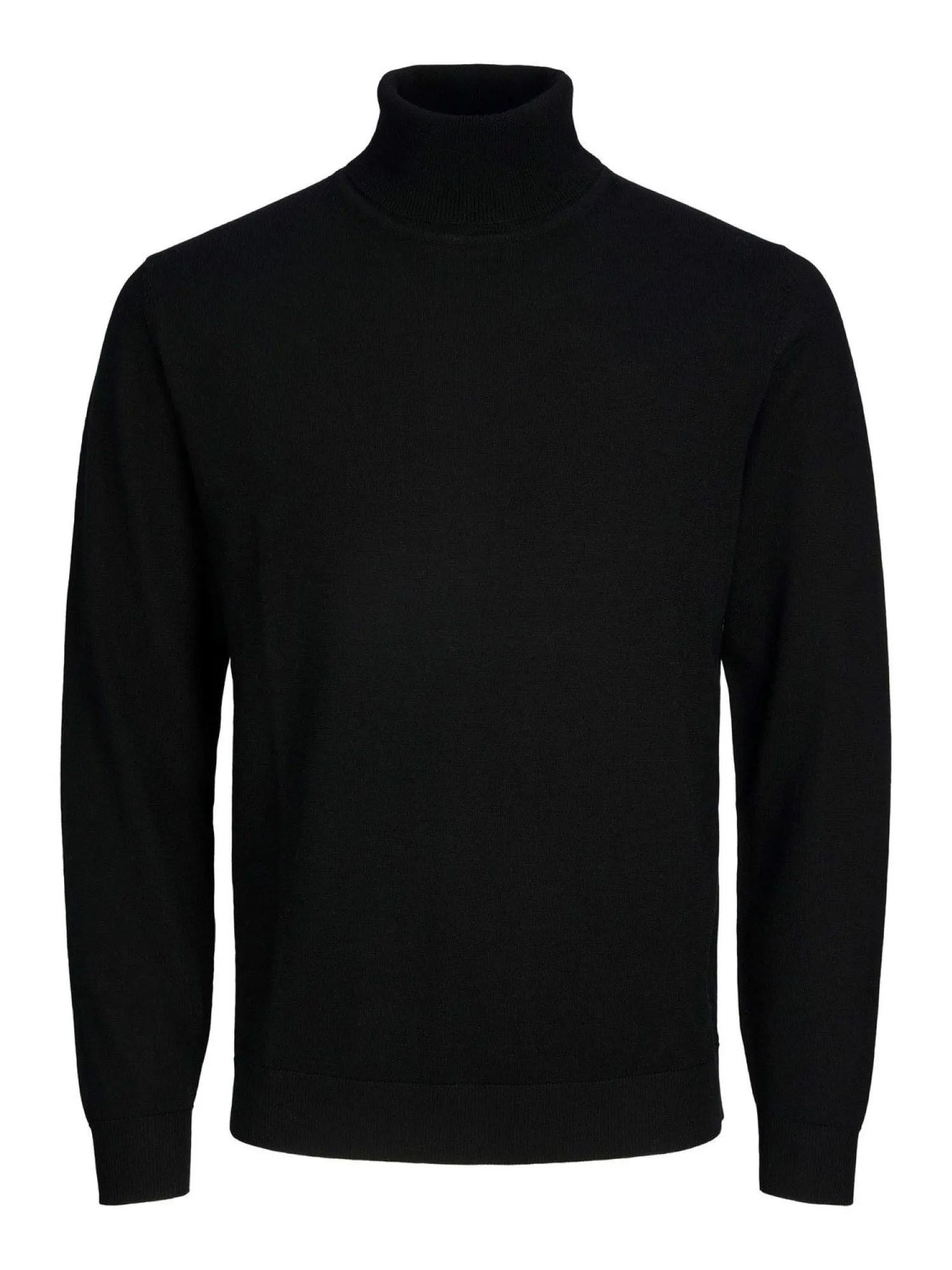 JACK&JONES PREMIUM Maglione dolcevita in pura lana Merino Nero