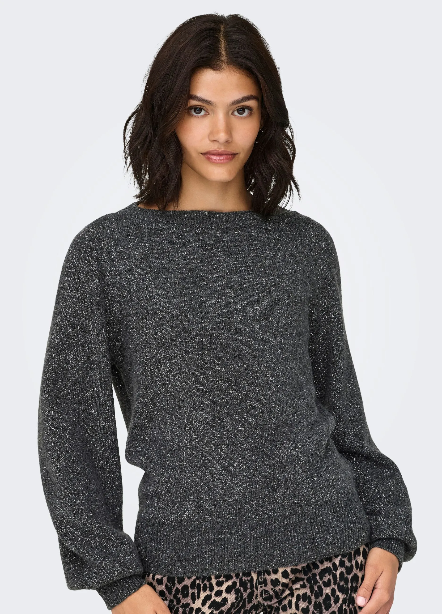 JDY  Pullover a maniche lunghe con scollo a barca