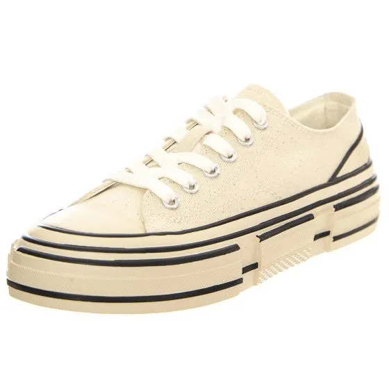 Jeffrey Campbell Endorphin Dark Cream Canvas - Scarpe Donna Beige    