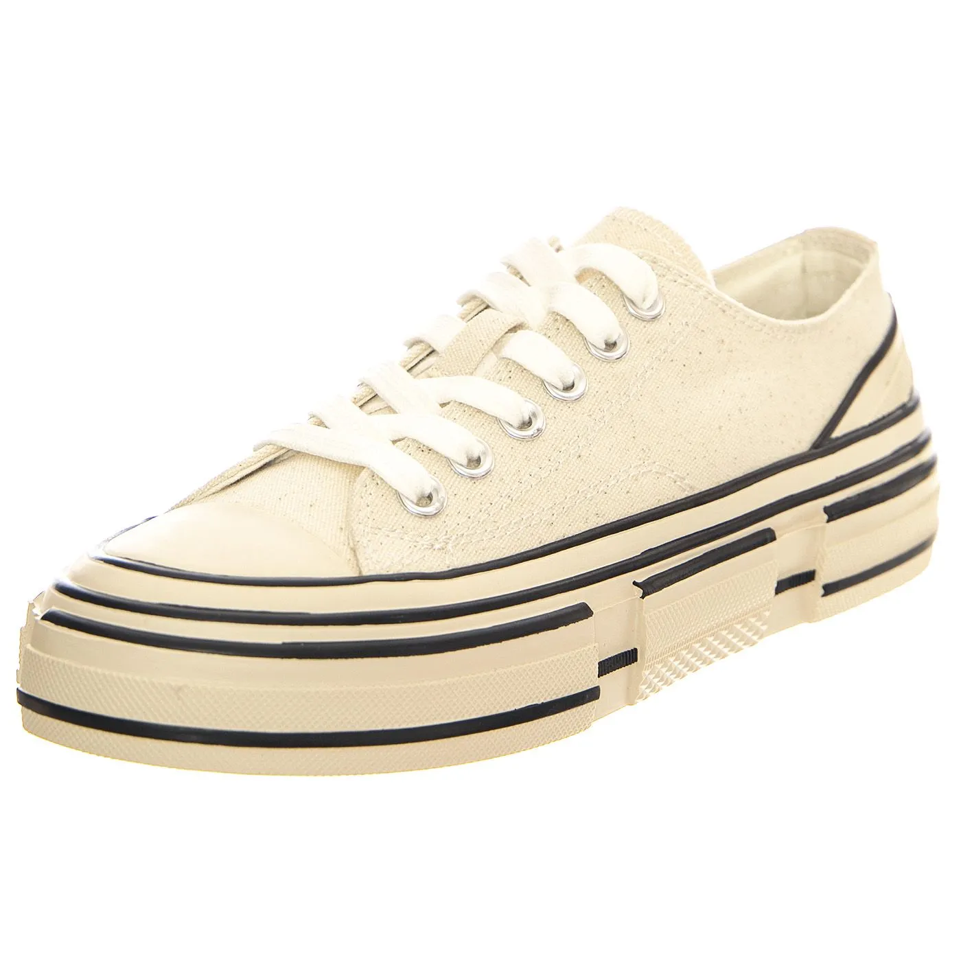 Jeffrey Campbell Endorphin Dark Cream Canvas - Scarpe Donna Beige    