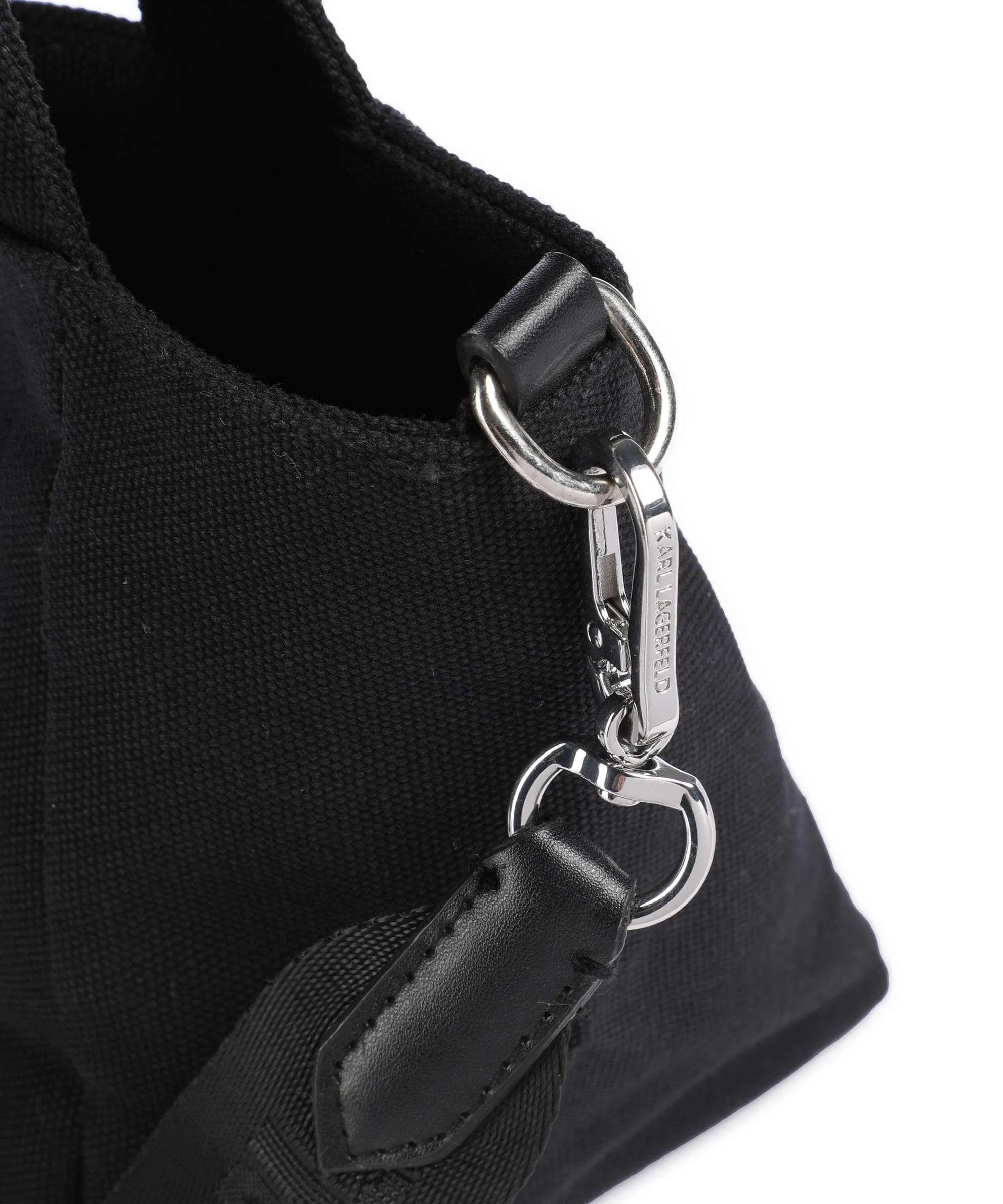  Karl Lagerfeld K/Ikonik 2.0 Borsa a tracolla cotone nero  