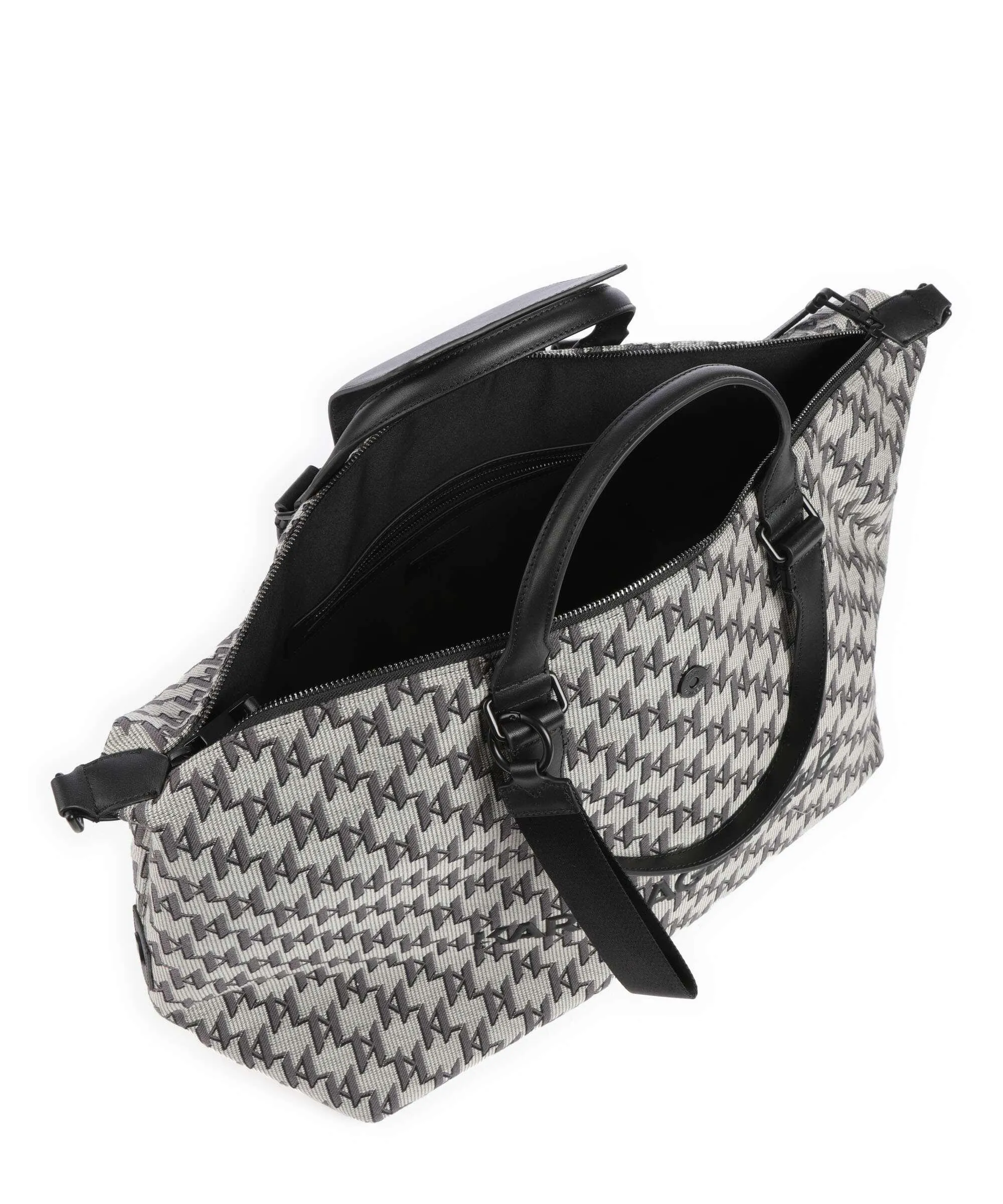  Karl Lagerfeld K/Monogram Borsone da weekend beige/grigio 43 cm  