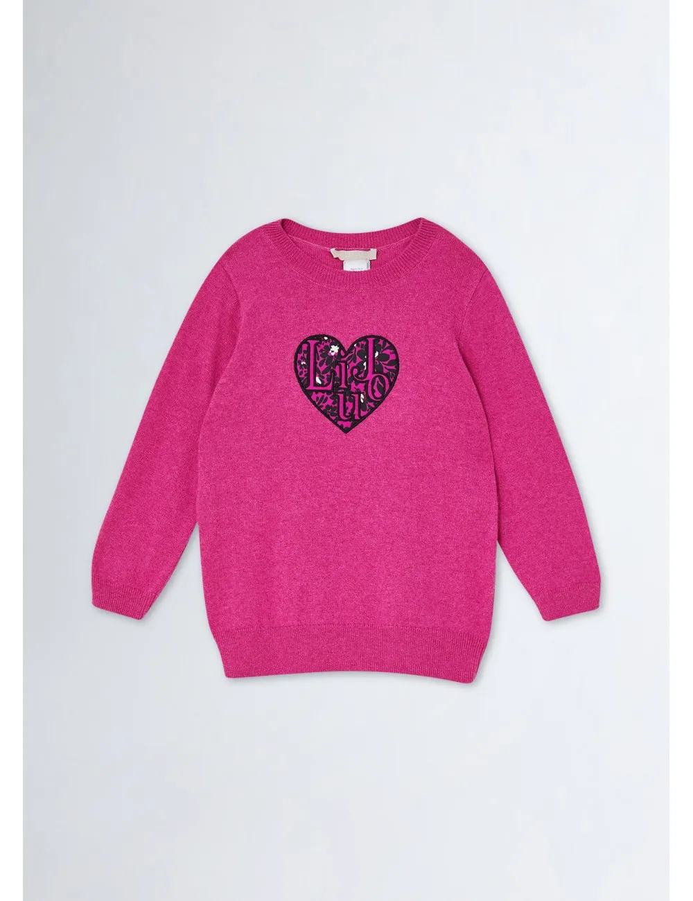 KF3119 MAGLIA LIU JO BETTER BAMBINA CON CUORE MAGLIETTA T SHIRT GIRL KID KIDS