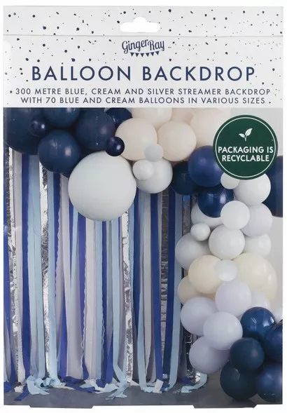 Kit di decorazioni per ghirlande di palloncini blu senza fine