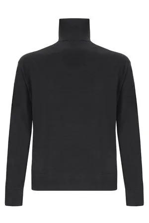 LANEUS Abbigliamento,Maglieria Maglia in misto lana cashmere nero 