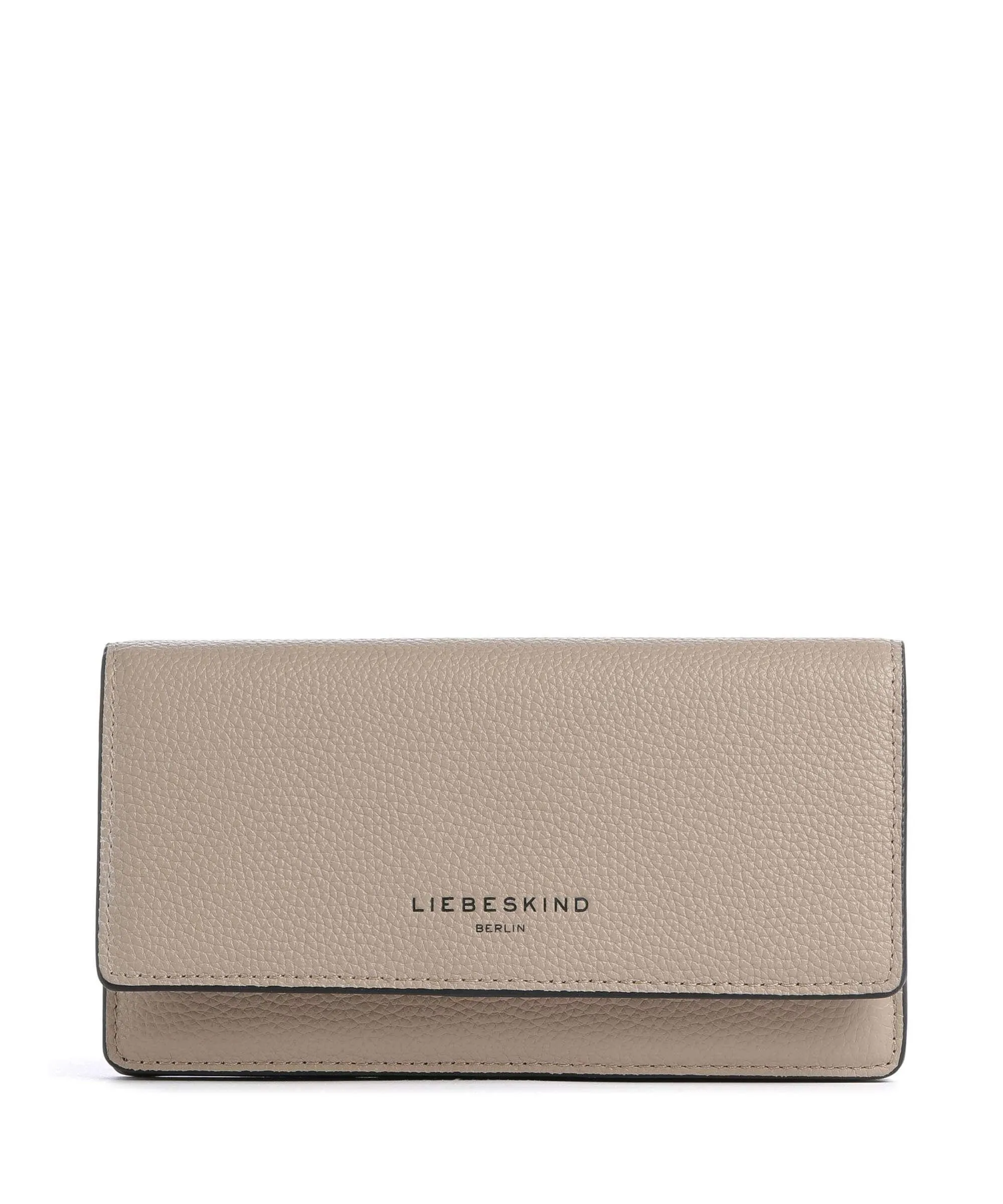  Liebeskind Lou Slam Small Pebble Portafoglio pelle di vacchetta grana beige  