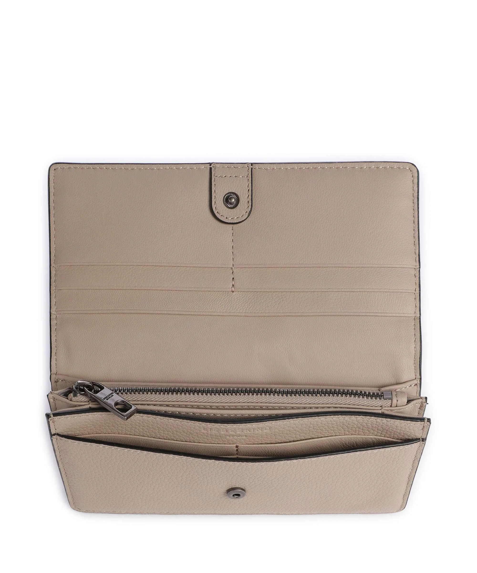  Liebeskind Lou Slam Small Pebble Portafoglio pelle di vacchetta grana beige  