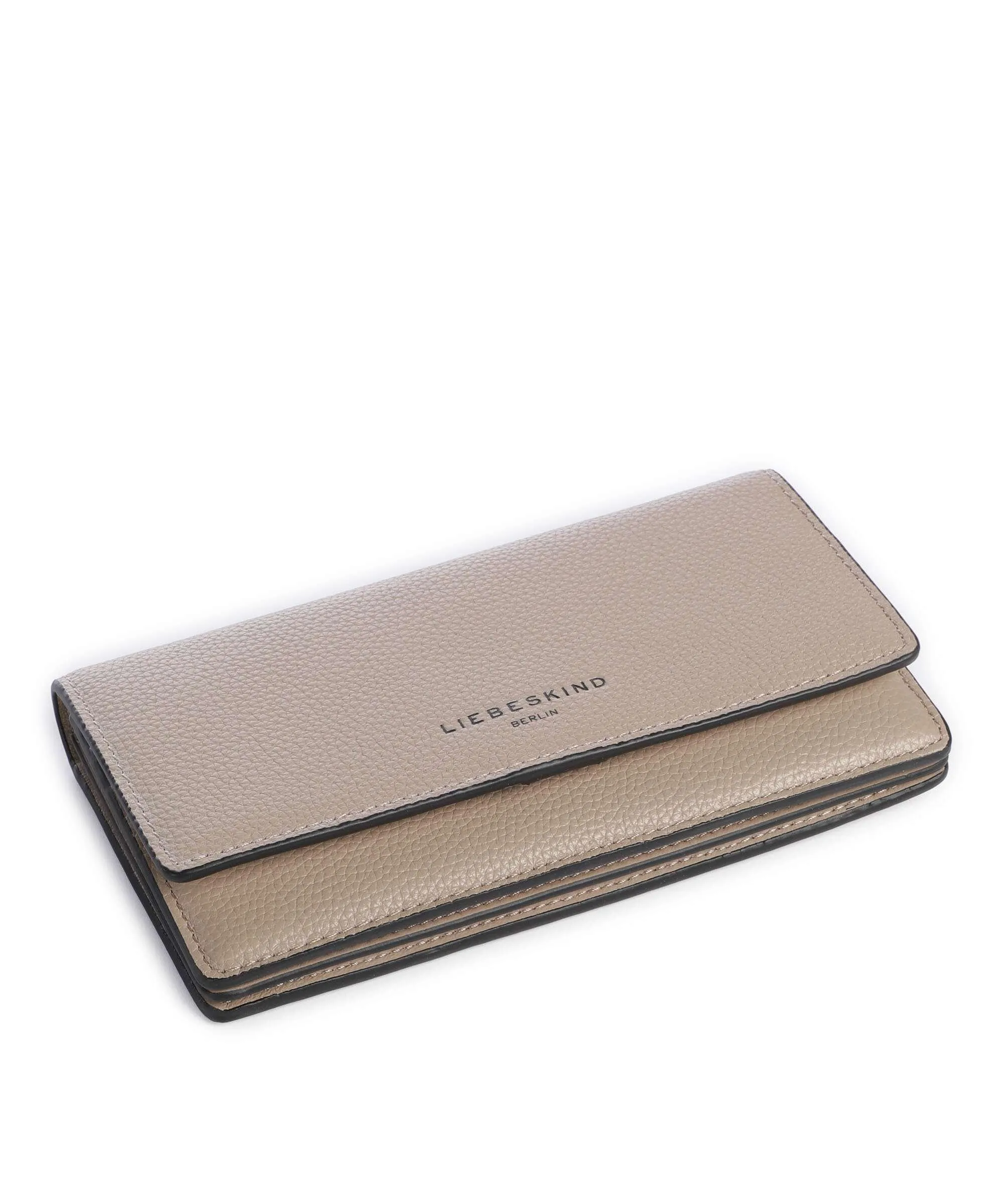  Liebeskind Lou Slam Small Pebble Portafoglio pelle di vacchetta grana beige  