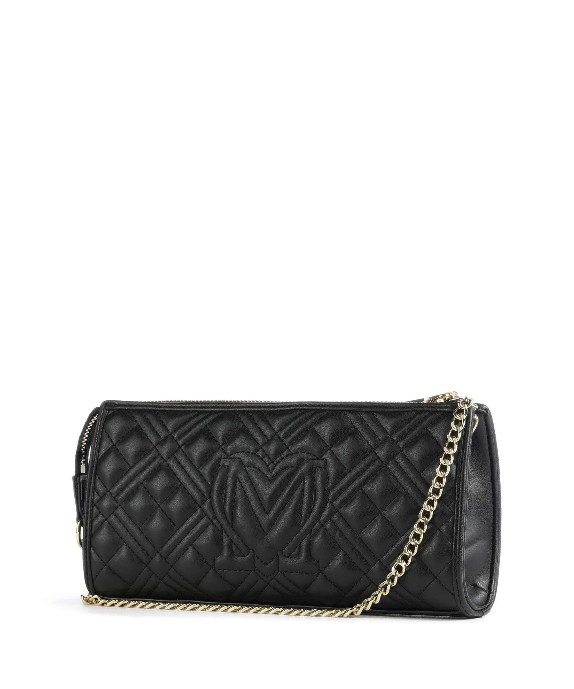  Love Moschino Quilted Borsa a spalla pelle sintetica nero  