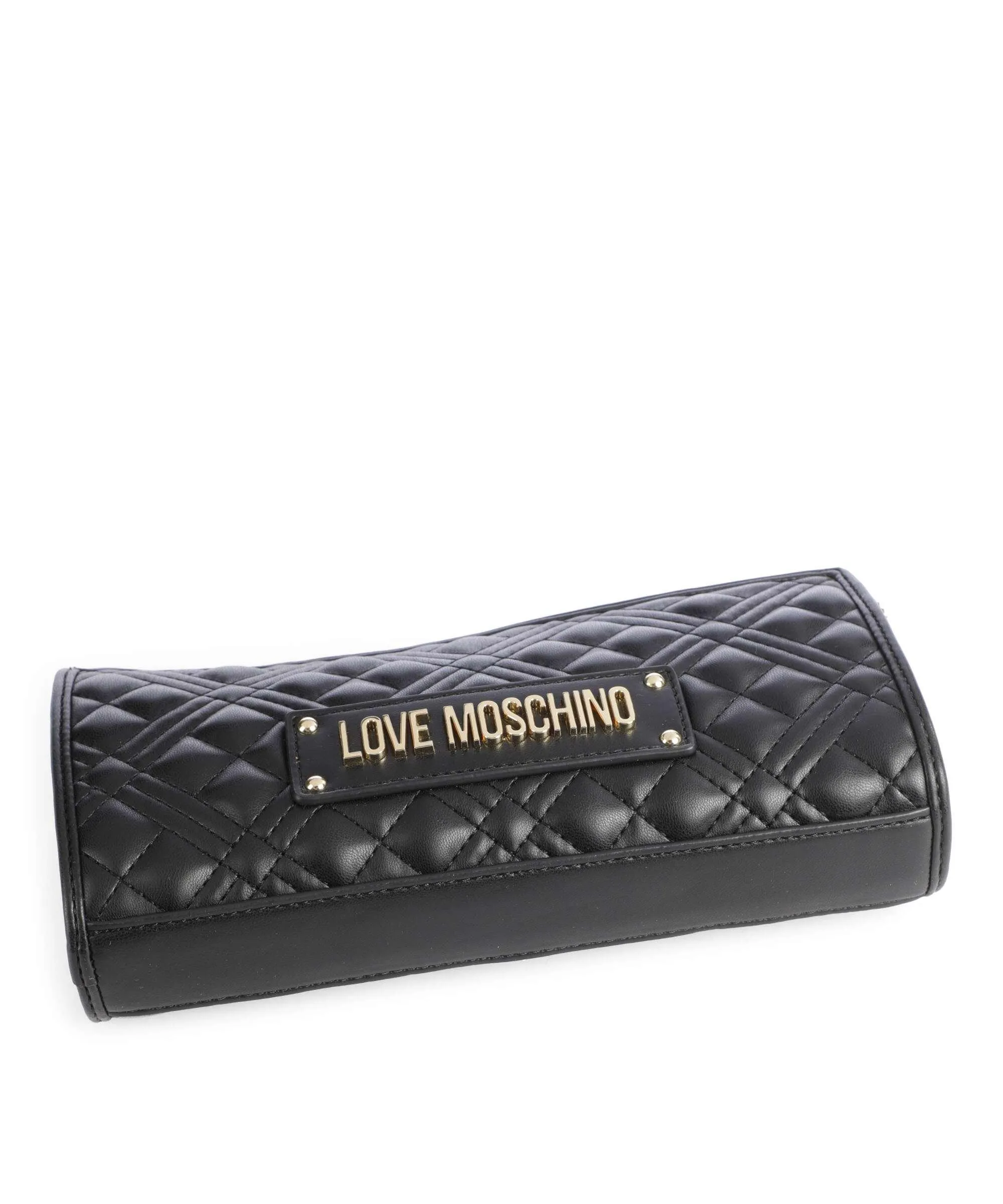  Love Moschino Quilted Borsa a spalla pelle sintetica nero  