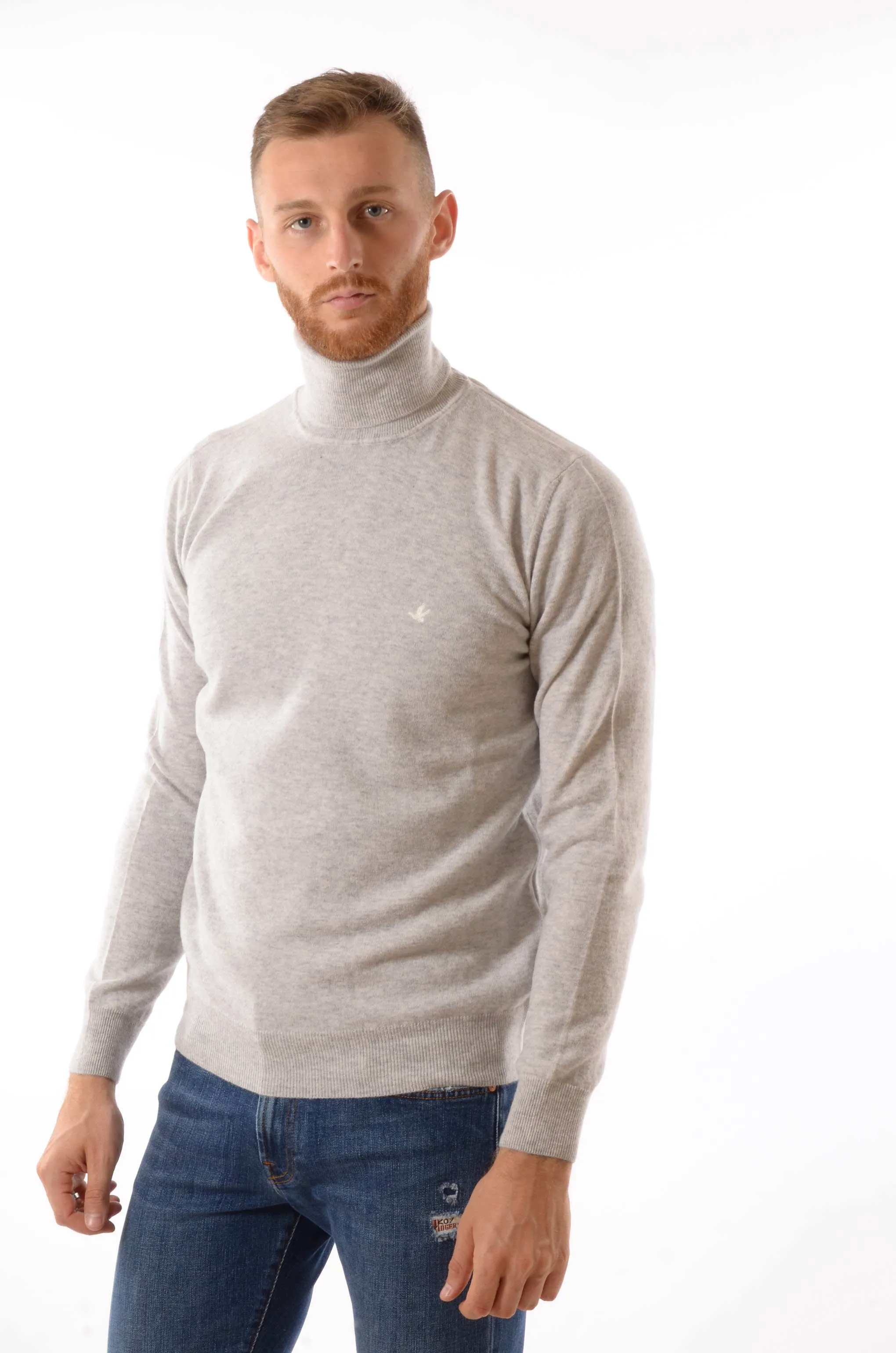 Maglia a collo alto in lana brooksfield