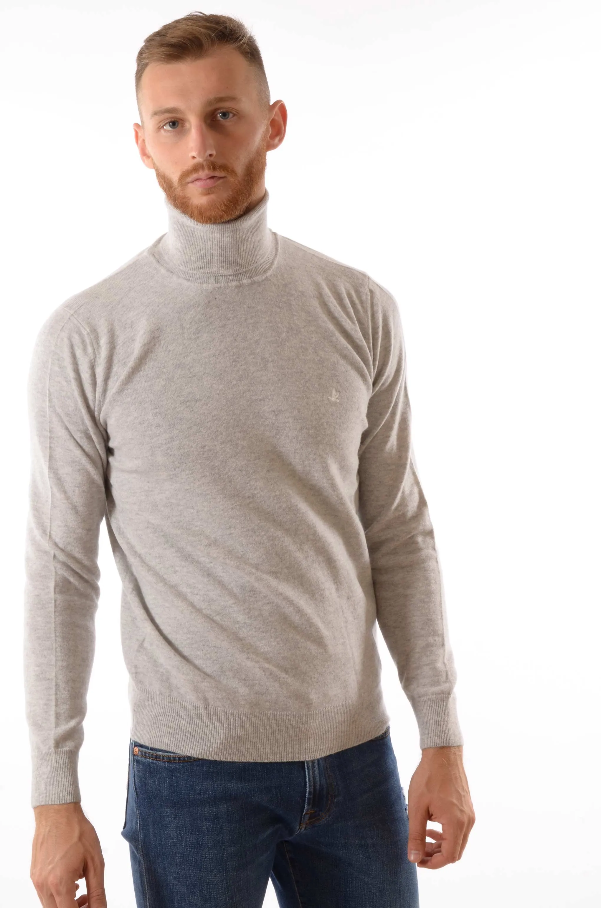 Maglia a collo alto in lana brooksfield