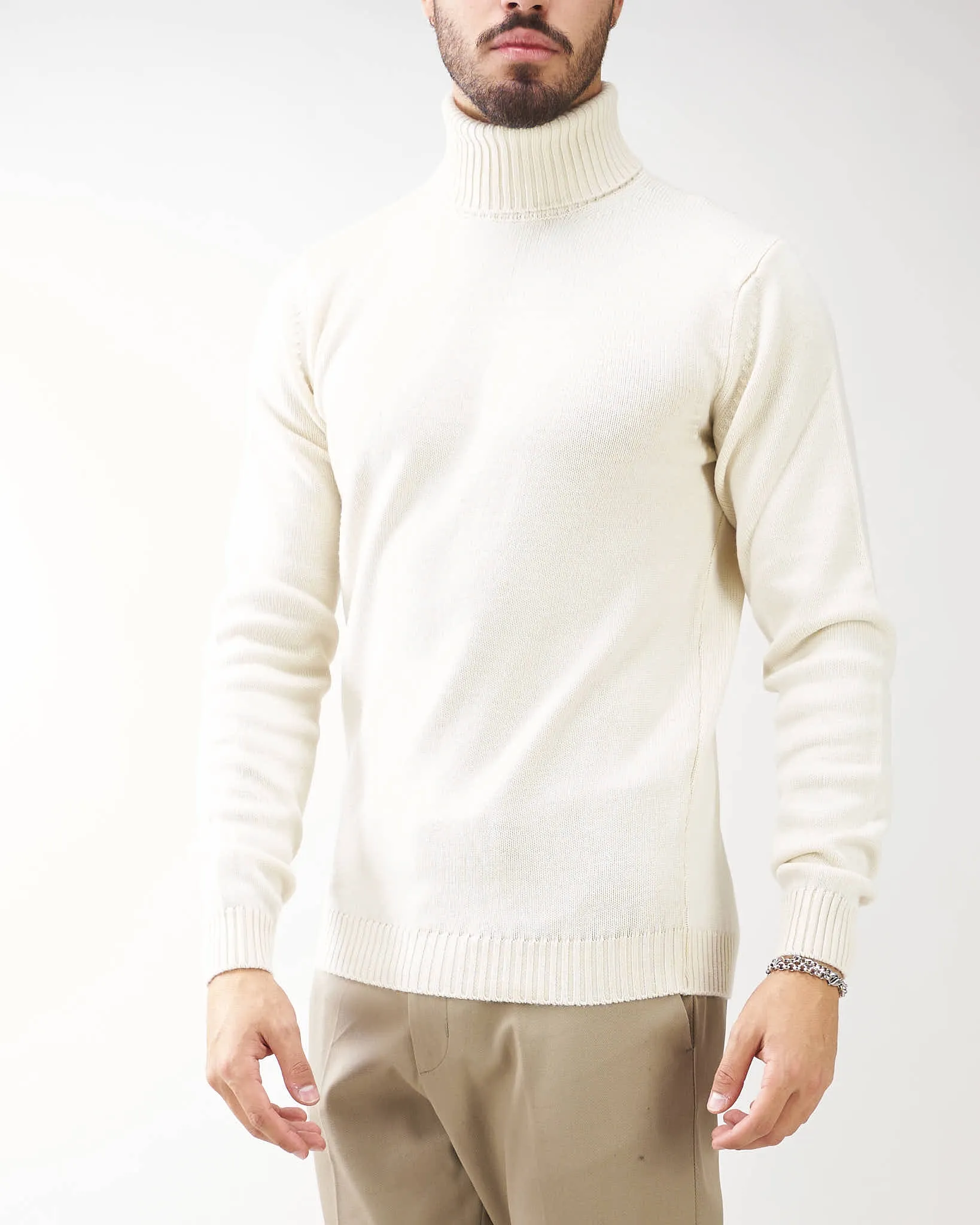Maglia a collo alto in pura lana Jeordie's