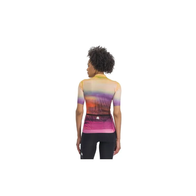 Maglia ciclismo SPORTFUL FLOW SUPERGIARA JERSEY (CARMINE ROSE YELLOW Donna)