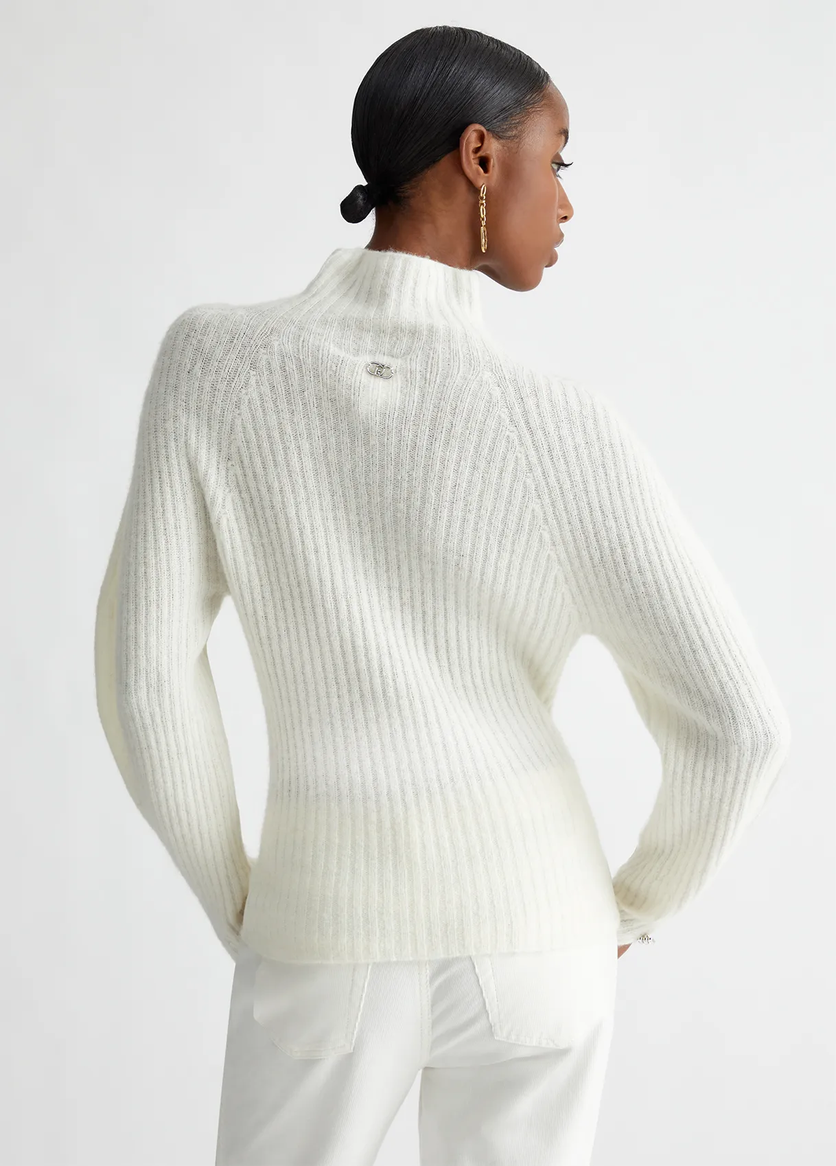 MAGLIA IN MISTO LANA A COSTE LIU-JO