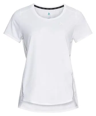 Maglia manica corta da donna Odlo Zeroweight Chill-Tec bianca
