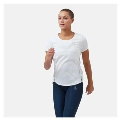 Maglia manica corta da donna Odlo Zeroweight Chill-Tec bianca