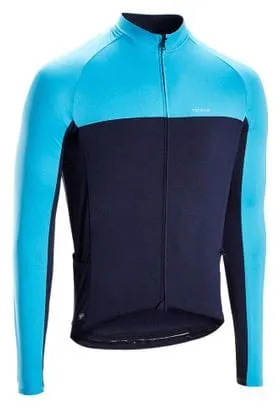 Maglia Triban RC100 Anti-UV Blu a manica lunga