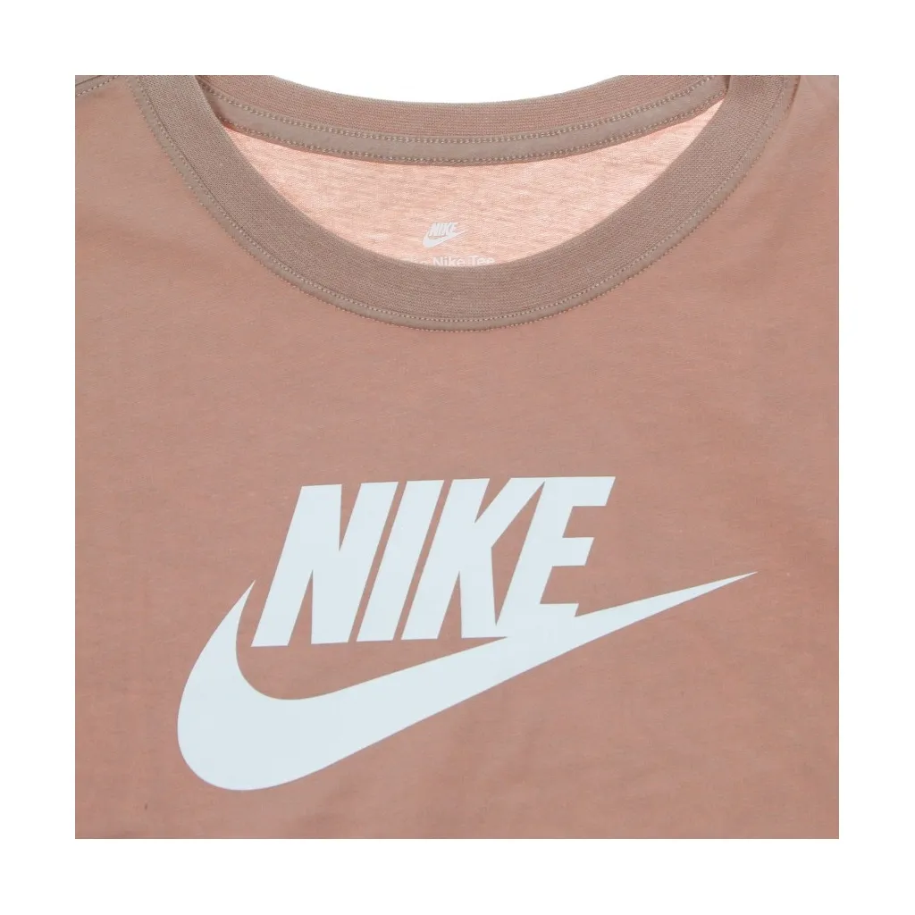 maglietta corta donna essential crop icon tee ROSE WHISPER/WHITE